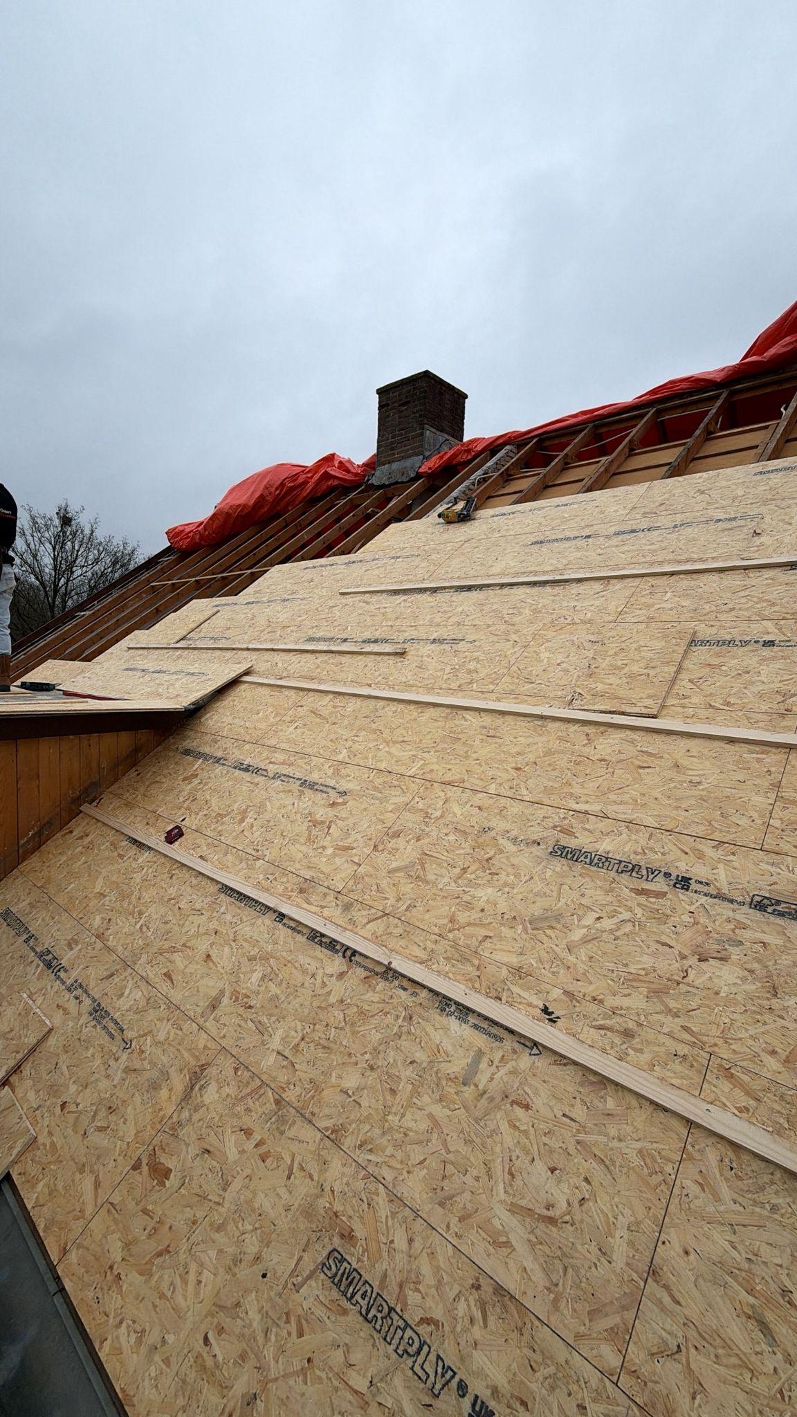Nieuw dakbeschot van Smartply OSB platen