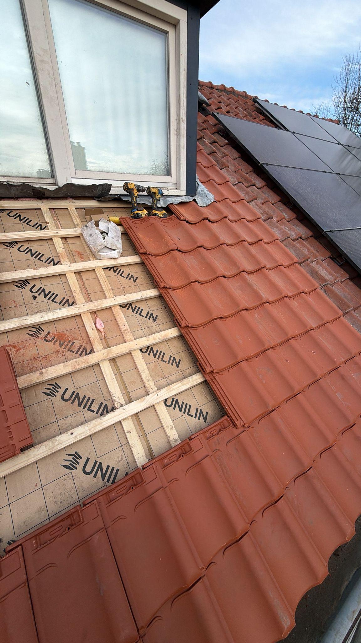 Unilin isolatieplaten met nieuwe dakpannen